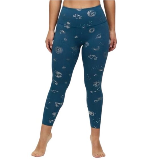 Beyond Yoga Pants - Beyond Yoga Teal Celestial Print Leggings